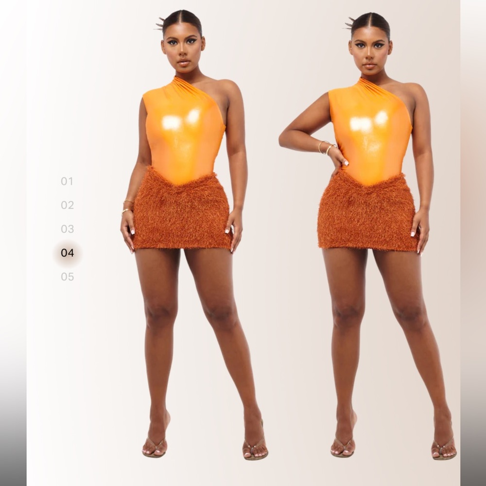 Coucoo KAIBU MINI SKIRT - ANEMONE ORANGE